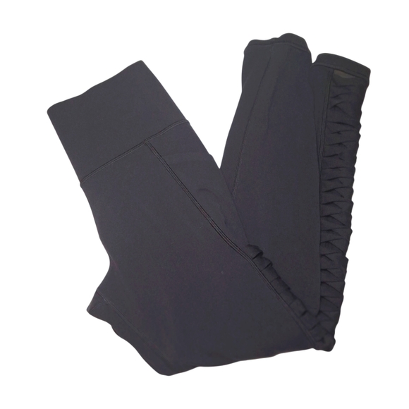 Athleta Women's Salutation 7/8 Tight In Powervita Black Size Small - Picture 1 of 11